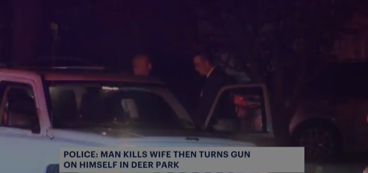 ssmithnewss's tweet photo. Police man kills wife then turns gun on himself in deer park https://t.co/I3LN9ZW57A