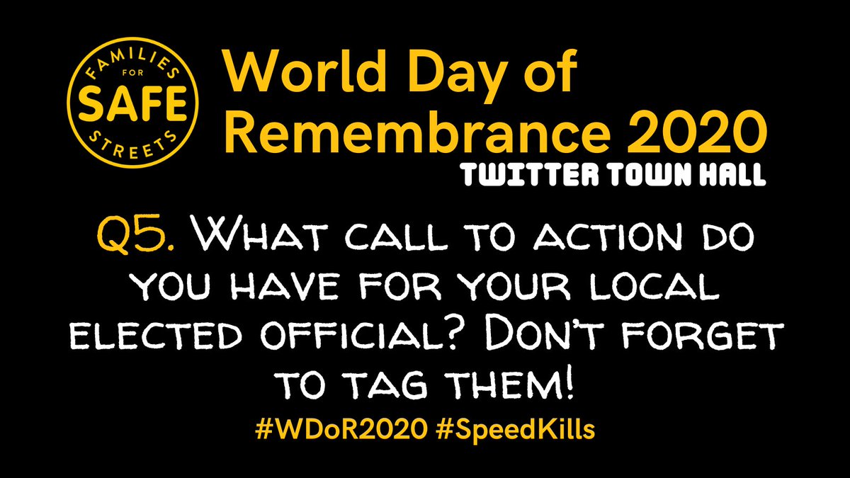 LosAngelesWalks's tweet photo. Alright, we're nearing the end! We got two more and so now onto making some change: Q5 What call to action 💥 do you have for your local elected officials? Don't forget to tag them! #WDoR2020 #SpeedKills https://t.co/qEH9QMHjvD