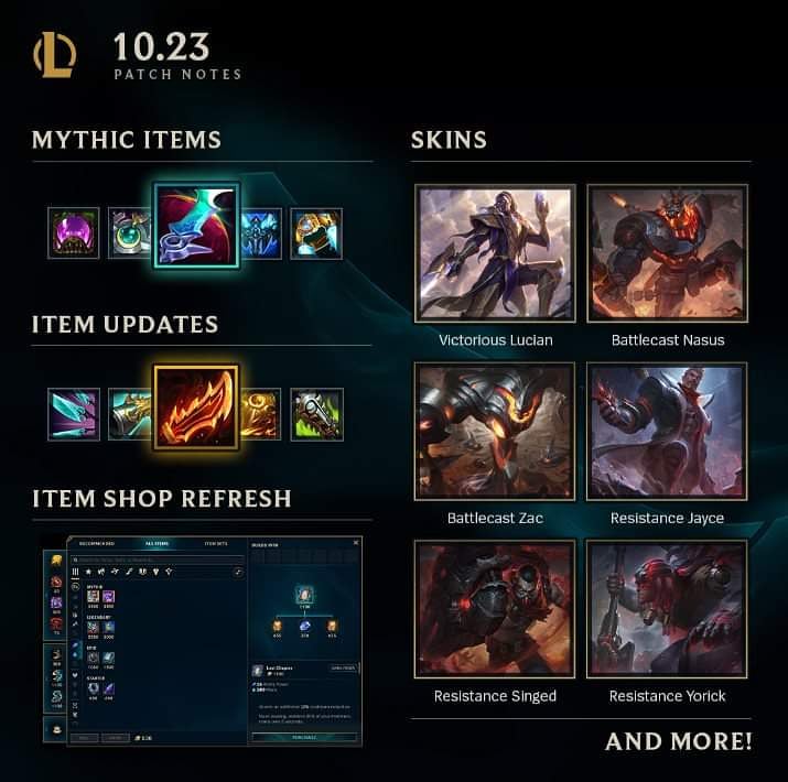 ArrowTlk's tweet photo. 🔥Patchnotes 10.23🔥
 ~Preseason Edition~ 

#patchnotes #update #preseason #leagueoglegends #riotgames #new #season #gaming #supportme #SupportSmallStreamers https://t.co/4LZuP98BQr
