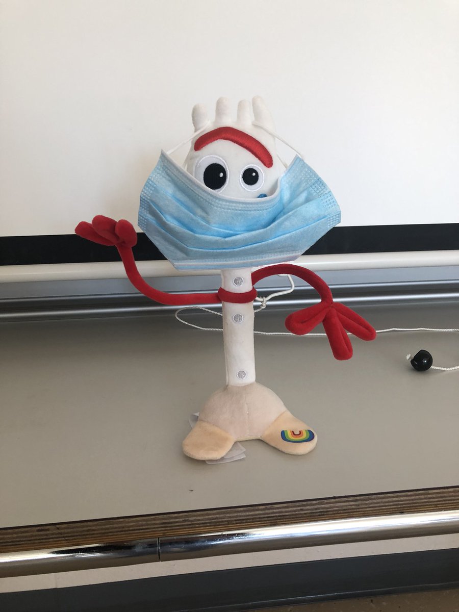 MasonBushes's tweet photo. Forky spent some time in my classroom making sure our masks were on and we were ready to learn! https://t.co/QuXr5Hsuki