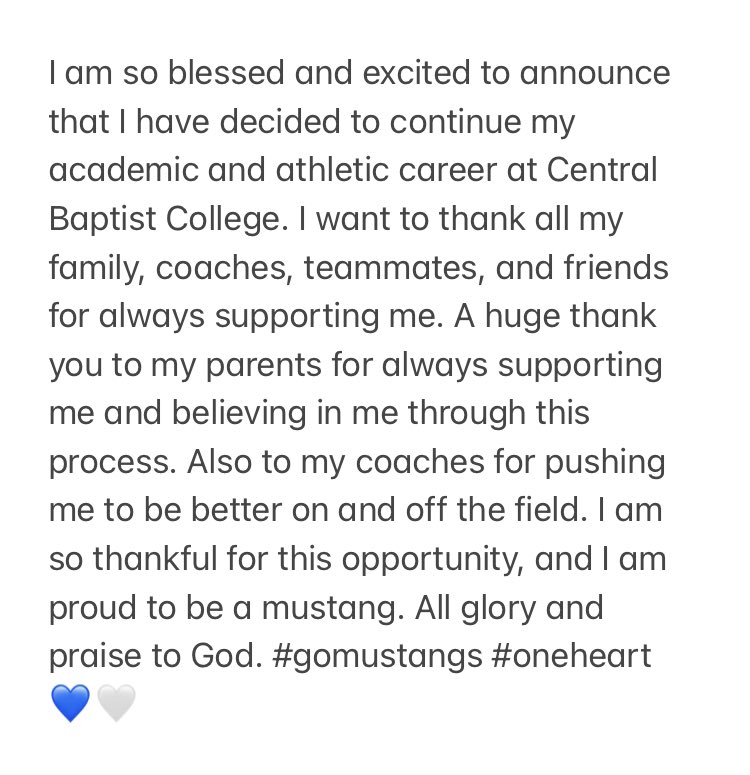 Taehler17's tweet photo. So blessed and thankful for this opportunity!!💙🤍 @CBCMustangSBall @jtjones00 https://t.co/Z81dwbWYWU