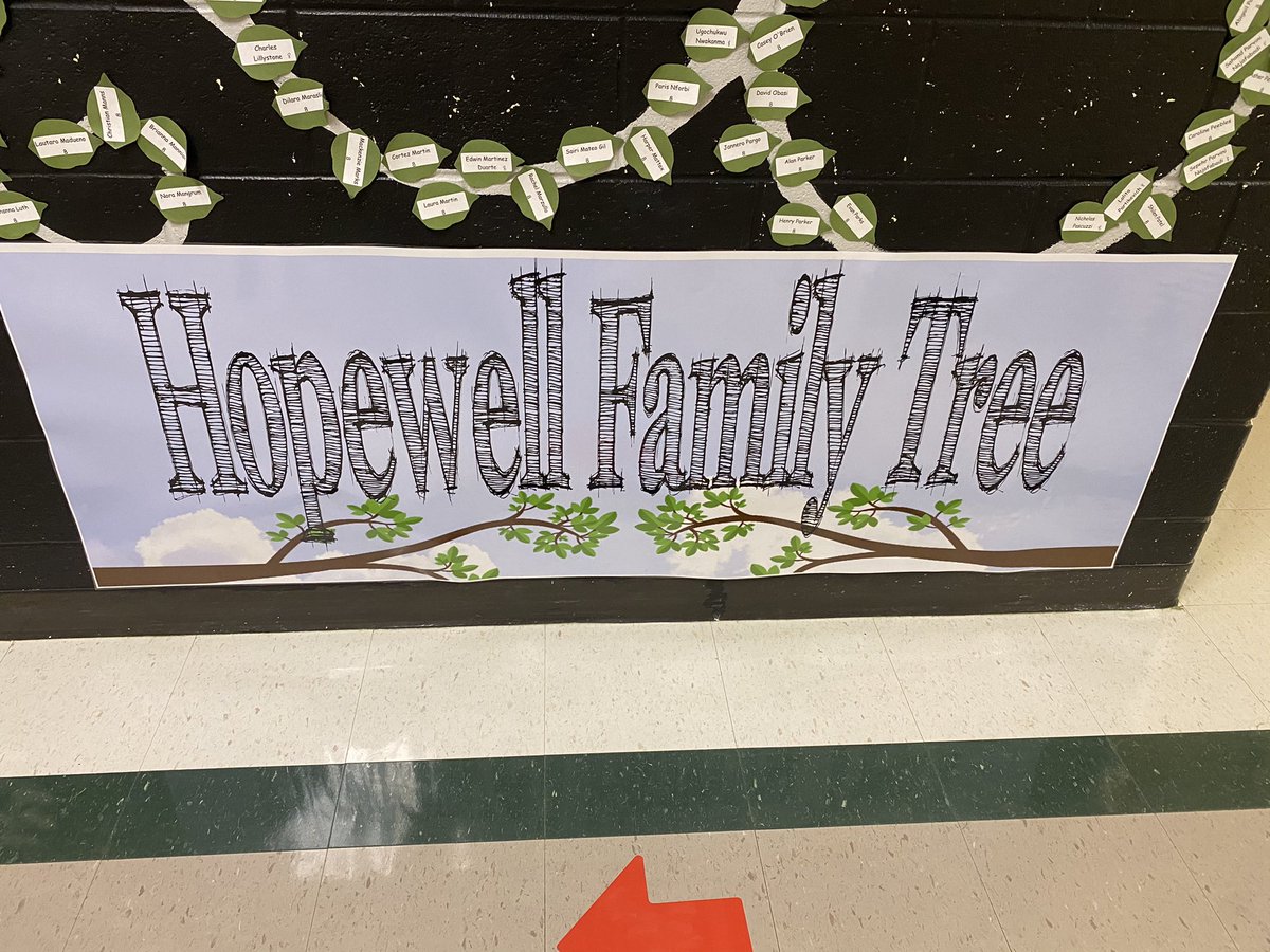 Counselors_HMS's tweet photo. Check out our Hopewell Family Tree! Every student’s name is on our tree! https://t.co/vcHMekAX8Z