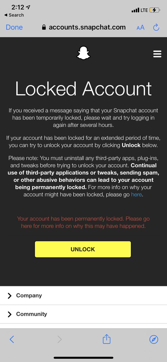 lolspoooky's tweet photo. @snapchatsupport @RyanBrosch Same thing happened to me https://t.co/AcDhOk0q1J