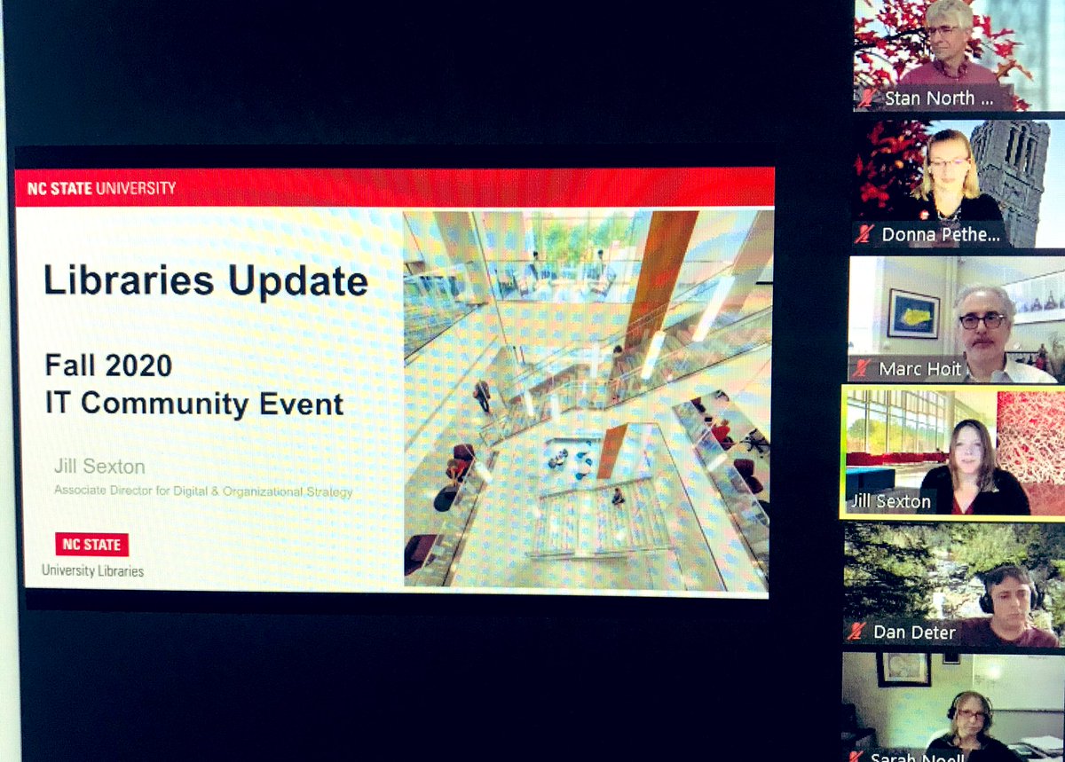 dtpetherncsu's tweet photo. #ITCommunityEvent #2020 #kickoff @NCStateOIT @mhoit @NCStateDELTA @ncsulibraries @jillsexton https://t.co/B3ZKFLshQx