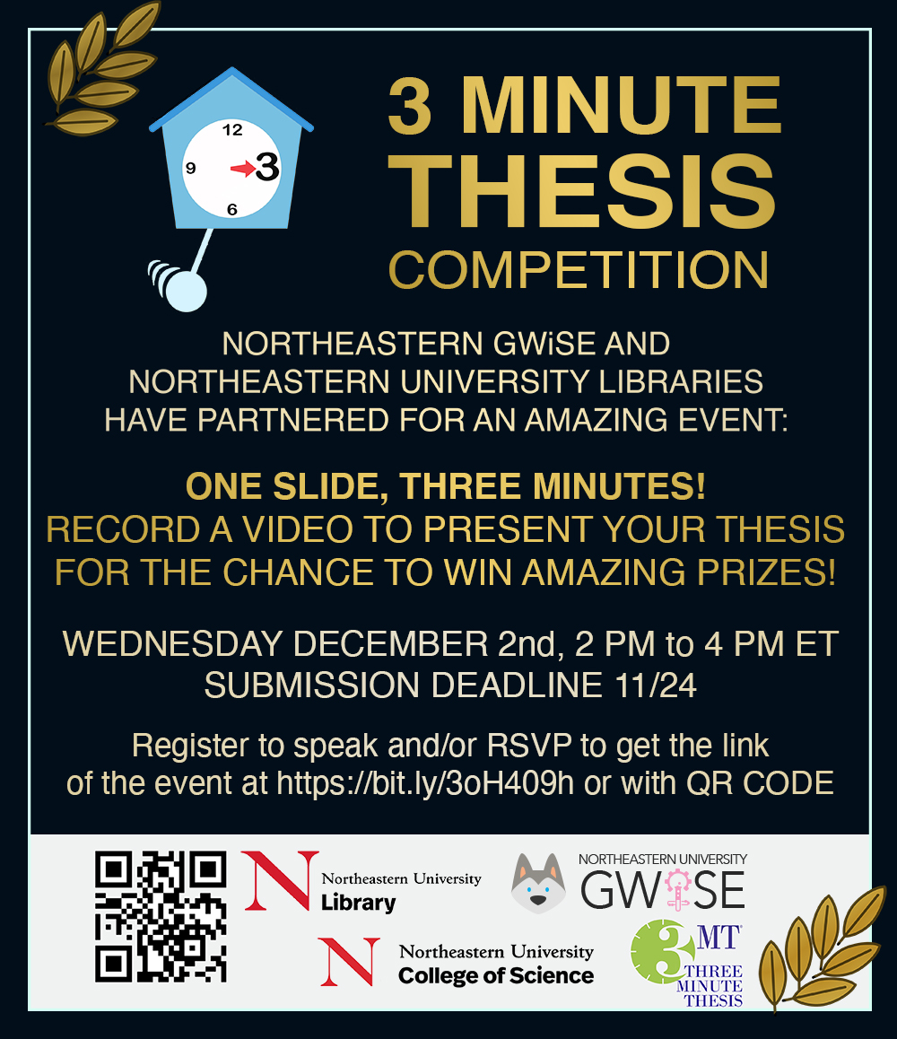 NeuGwise's tweet photo. Three Minute Thesis 2020 is finally here! The virtual event will be on Dec 2nd, 2 to 4 PM. RSVP to present or get the link of the event at https://t.co/heYAimowk7 
More info will be sent to presenters soon! See you there! https://t.co/EyVTpmjjmv