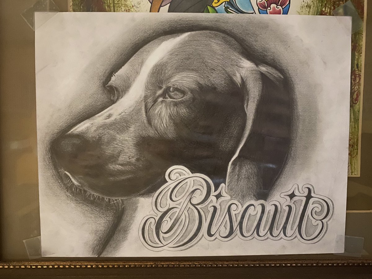 gandomer's tweet image. here’s a WIP of a piece that has made me cry twice already. I don’t like portraits.