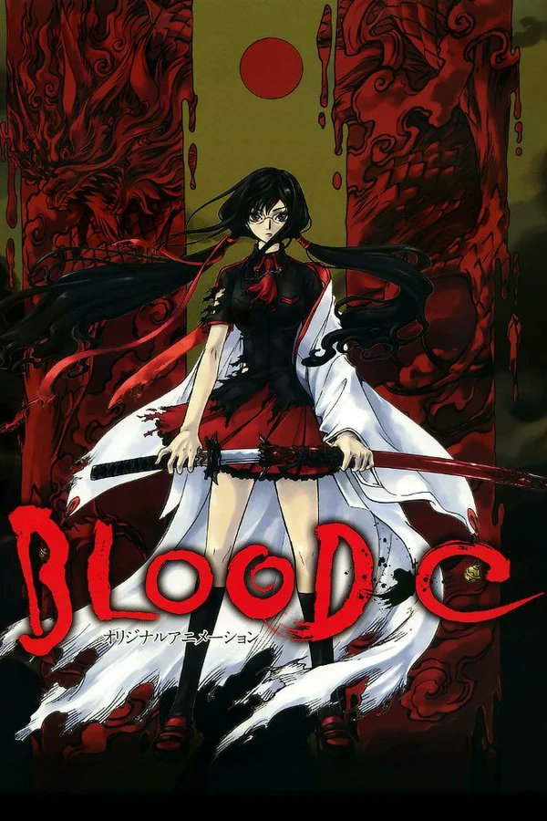 BLOOD C :Anime gore, avec de très beau combats, l'intrigue est pas ultra poussé mais ça reste pas mal, donc je vous le conseil 
