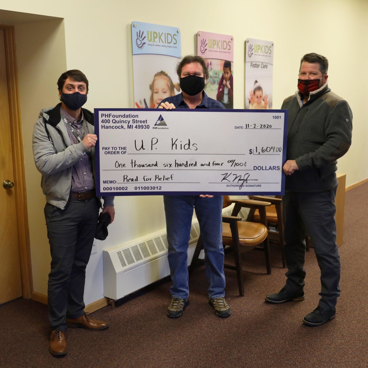 CopperShores's tweet photo. Congratulations to Keweenaw Family Resource Center, Dial Help and UP Kids on receiving $1,604 checks as part of the Portage Lake District Library's Read for Relief program that ran this summer. Community members log more than 7,000 hours of reading o... #CopperCountryStrong #PLDL https://t.co/EdDuzmch0W