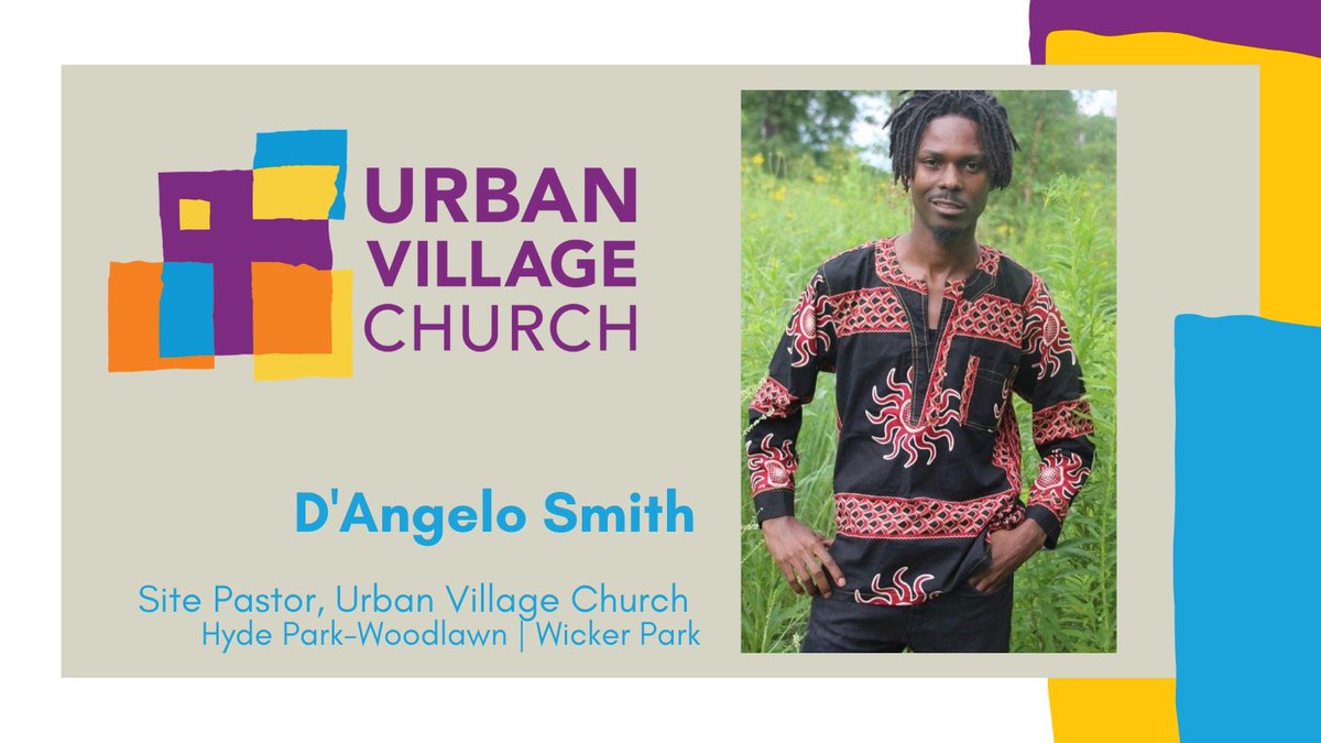 UVC is elated to announce D’Angelo Smith as the Hyde Park-Woodlawn / Wicker Park Site Pastor! D’Angelo (they/them) is a McCormick Theological grad and seeking ordination with the UCC. Check out urbanvillagechurch.org Announcement's page for more info. Welcome D’Angelo 🎉🎈🎊