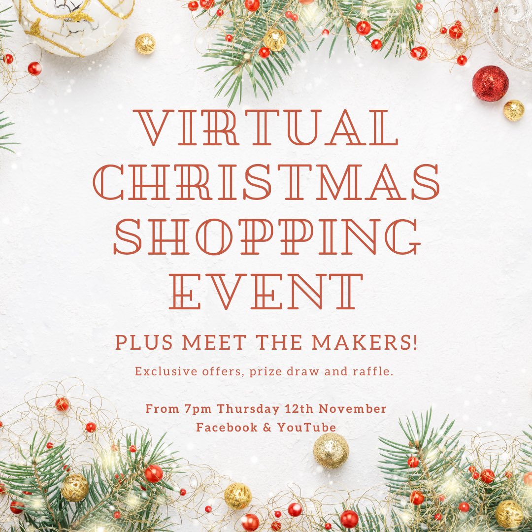 WildIrisShop's tweet photo. We’re all set for our live shopping event this Thursday from 7pm! Exclusive offers, beautiful products, prize draw &amp; a raffle prize worth over £80! Watch on our Facebook page or YouTube channel live from 7pm Thursday 12th November! #shoplocal #ironbridge #telford #shropshire https://t.co/6rfqEkfefY
