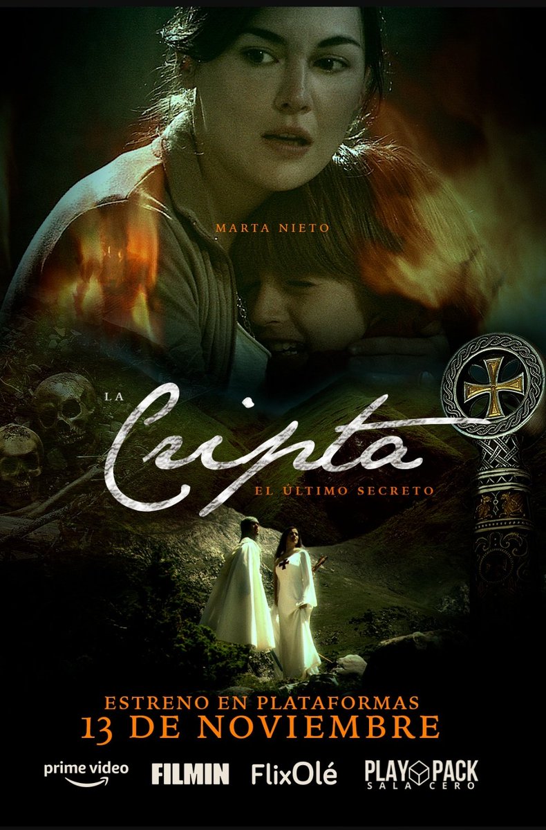 JJMontero's tweet photo. Justo esta semana estrenamos en #ConUnPack y protagonizada por @nietomarta #LaCripta #ElUltimoSecreto en plataformas digitales. https://t.co/Ne0hHpjOmd