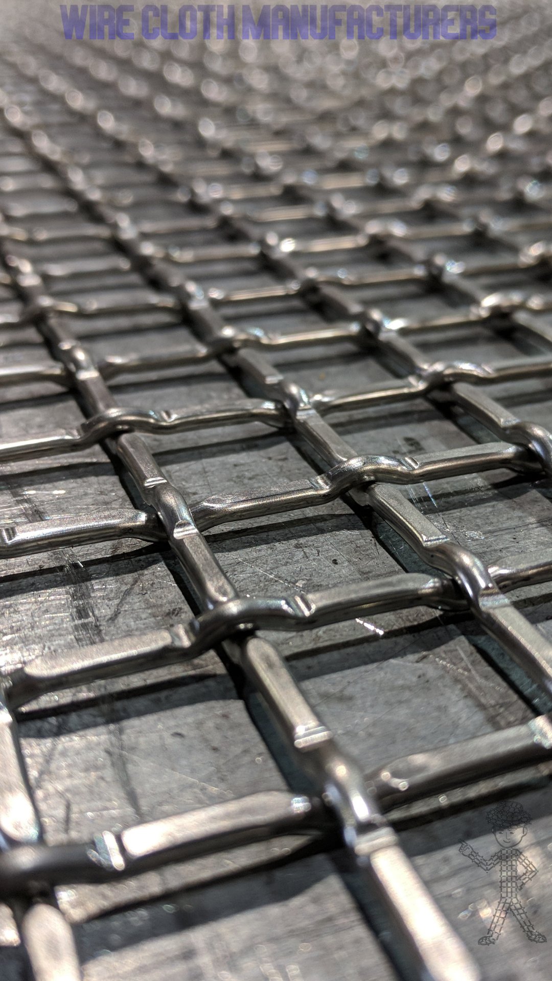 WIRE CLOTH MANufacturers on Twitter "Weaving some Aluminum Mesh with a Lock Crimp Weave! 