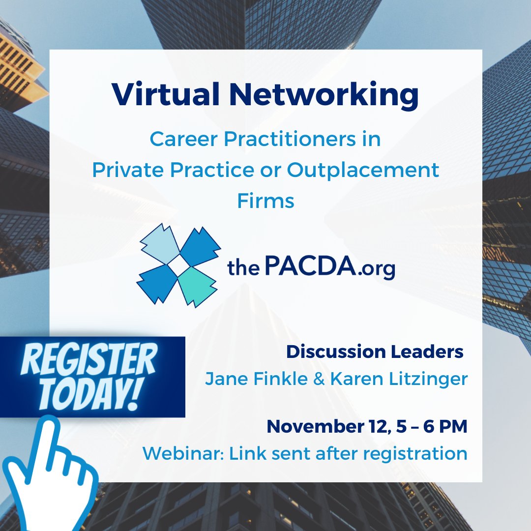 thePACDA's tweet photo. Registration is still open for our first FREE Virtual Networking Event offered this month. We look forward to seeing you this Thursday November 12, 5:00 PM - 6:00 PM! https://t.co/PRj6lwLegd https://t.co/20N1OxPCob