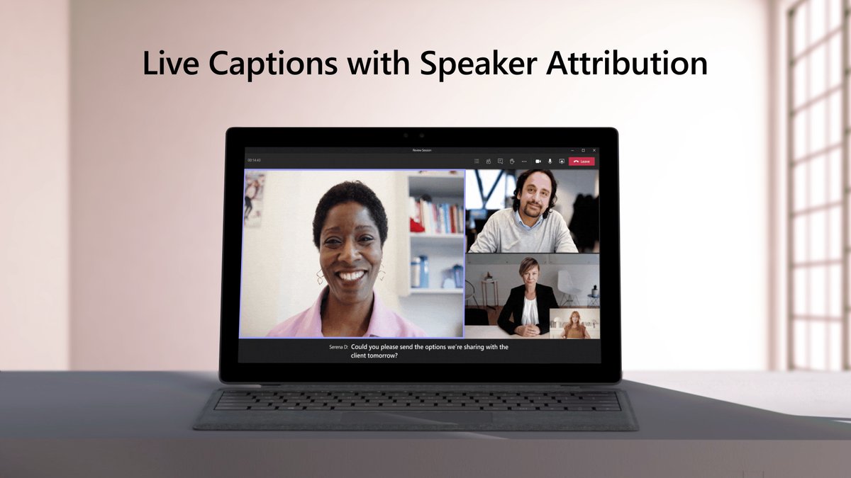 New in #MicrosoftTeams: Live captions now have speaker attribution so you can see who's speaking and what they're saying! Discover how this makes meetings more inclusive: msft.it/6018p8GqG