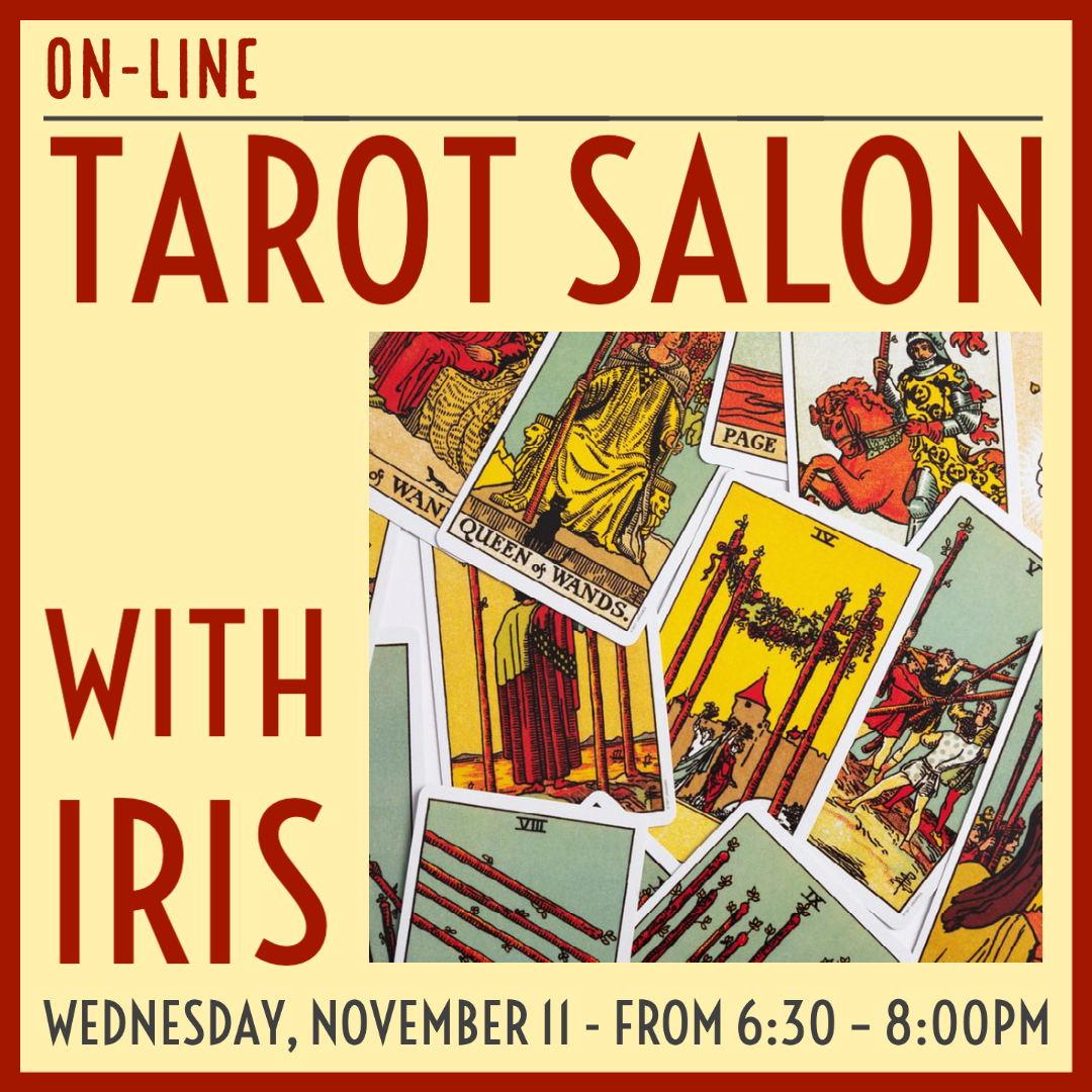 ravenswingmagic's tweet photo. Join us for our monthly Tarot Salon with Iris Meredith Bell tomorrow night, November 11th, from 6:30pm to 8:00pm⁠

You can find the link to register in our bio.⁠
⁠
#theravenswingmagicalco #magichappenseveryday #shoplocal #tarot #witchesofinstagram #tarotreadersofinstagram https://t.co/YlOfKYt16I