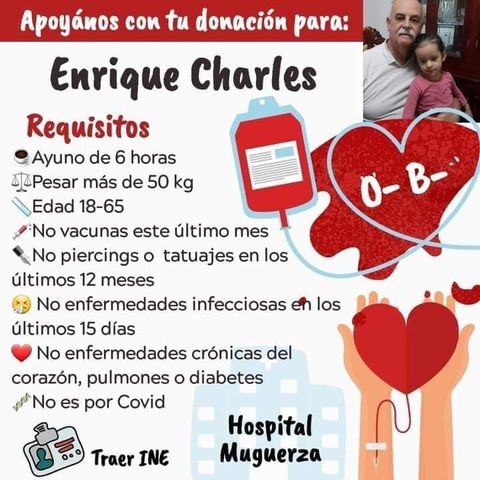 vanguardiamx's tweet photo. 🚨 #SERVICIOALACOMUNIDAD 🚨 Se solicita sangre O- B- para Enrique Charles. Favor de comunicarse a este número: 8441037199 https://t.co/NByFGNoacw