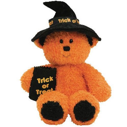 beaniebabybot's tweet photo. Witchy the bear. 
Birthday: November 10, 2006.
“I wish I had a flying broom
To complete my witch costume
I think it would be really neat
I’d use it to go trick-or-treat !” https://t.co/oOdidK3UZi
