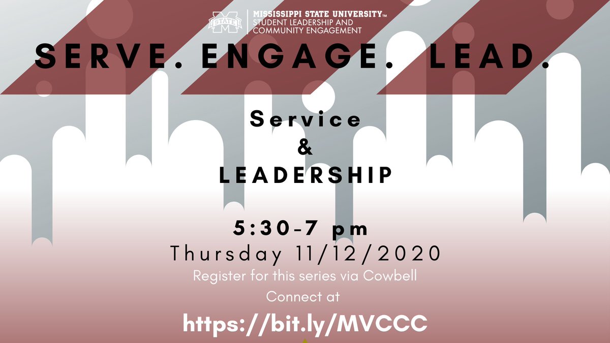 Don't miss out on the final SERVE. ENGAGE. LEAD session! Join us in a conversation about Service &amp; Leadership, this Thursday, from 5:30-7pm.  RSVP on Cowbell Connect! bit.ly/MVCCC