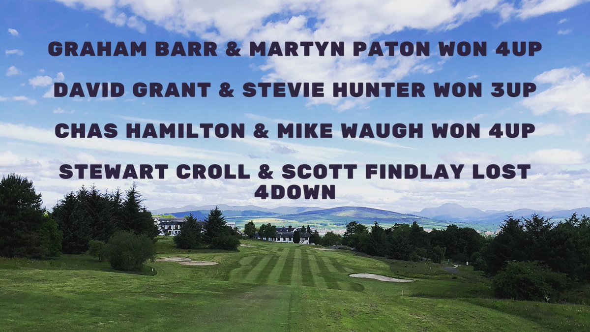 Gleddoch Golf Club (@gleddochgolf) on Twitter photo 💪🏻| Strathgryffe Team Win 
On Sunday, Gleddoch travelled to take on Kilmalcolm in the Strathgryffe League.
A strong performance from the 8 man team saw Gleddoch secure an impressive 7up victory! 👏🏻
Next up is Ranfurly Castle at home this Sunday. 💪🏻| Strathgryffe Team Win 
On Sunday, Gleddoch travelled to take on Kilmalcolm in the Strathgryffe League.
A strong performance from the 8 man team saw Gleddoch secure an impressive 7up victory! 👏🏻
Next up is Ranfurly Castle at home this Sunday.