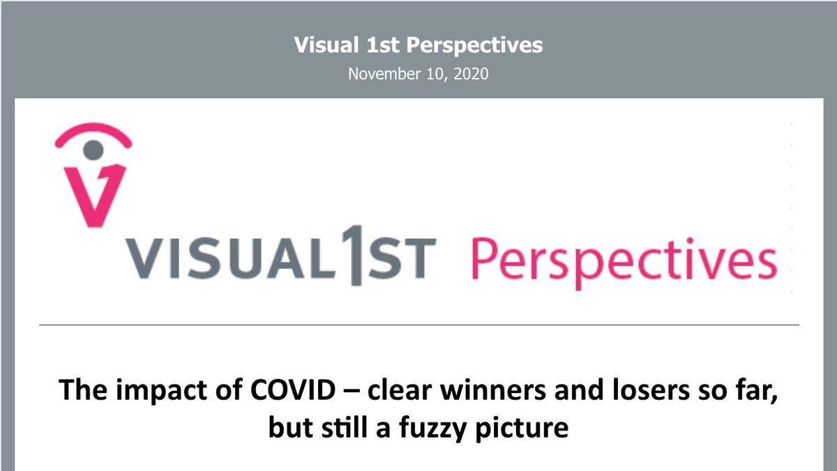 The impact of COVID – clear winners and losers so far, but still a fuzzy picture conta.cc/3noil9h