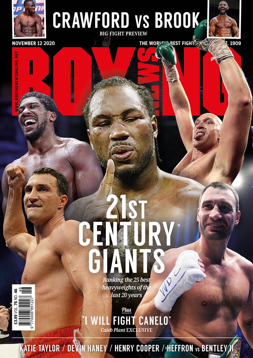 BoxingNewsED's tweet photo. Introducing this week’s cover story: We rank the leading heavyweights of the last 20 years: https://t.co/up3DTADcGz
#BoxingNews https://t.co/mauTqaGp7a