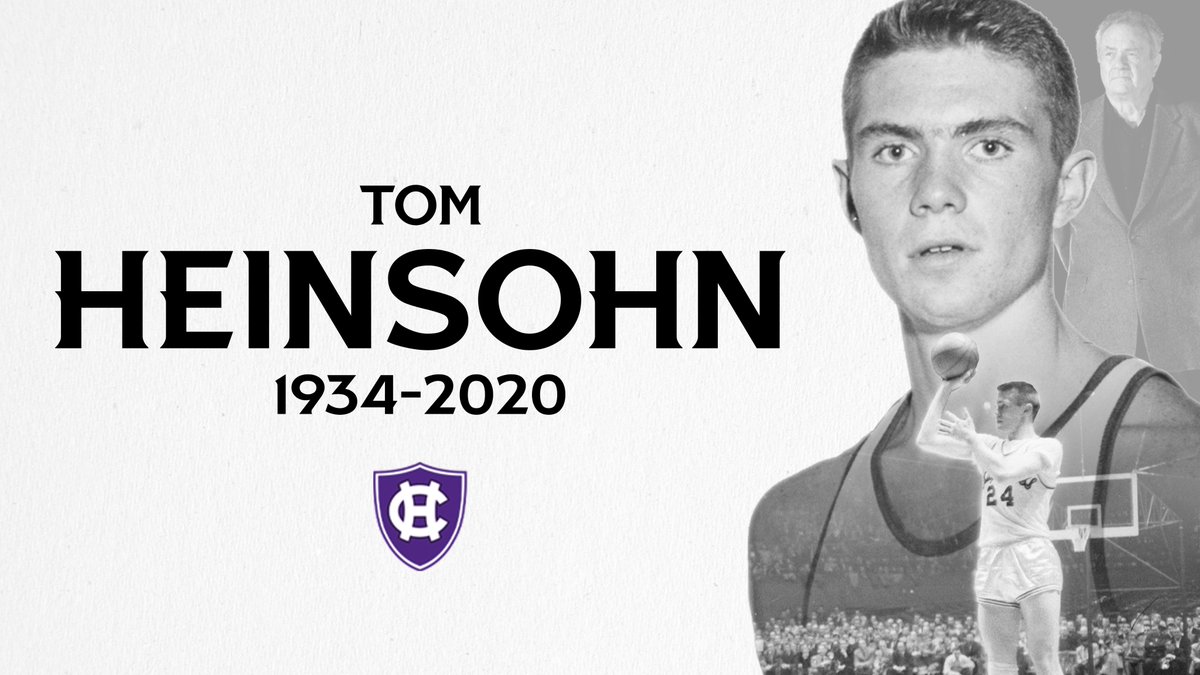 Holy Cross Athletics (@goholycross) on Twitter photo We mourn the passing and remember the life of basketball legend Tom Heinsohn ‘56, one of the greatest ever to wear Crusader purple. 
goholycross.com/heinsohn We mourn the passing and remember the life of basketball legend Tom Heinsohn ‘56, one of the greatest ever to wear Crusader purple. 
goholycross.com/heinsohn
