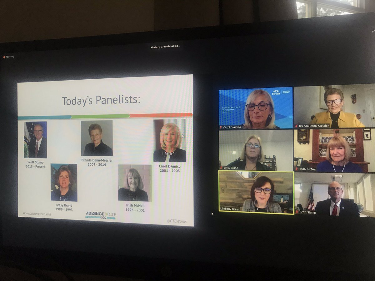 BWallaceWA's tweet photo. @CTEWorks hosting Federal Leadership &amp; Advance CTE: Leaders &amp; Partners Webinar- with current and former Asst. Secretary for CTE and Adult Education for the USDOE. Looking forward to our friends @DannMessier @SStumpOCTAE https://t.co/VAlASqkIya