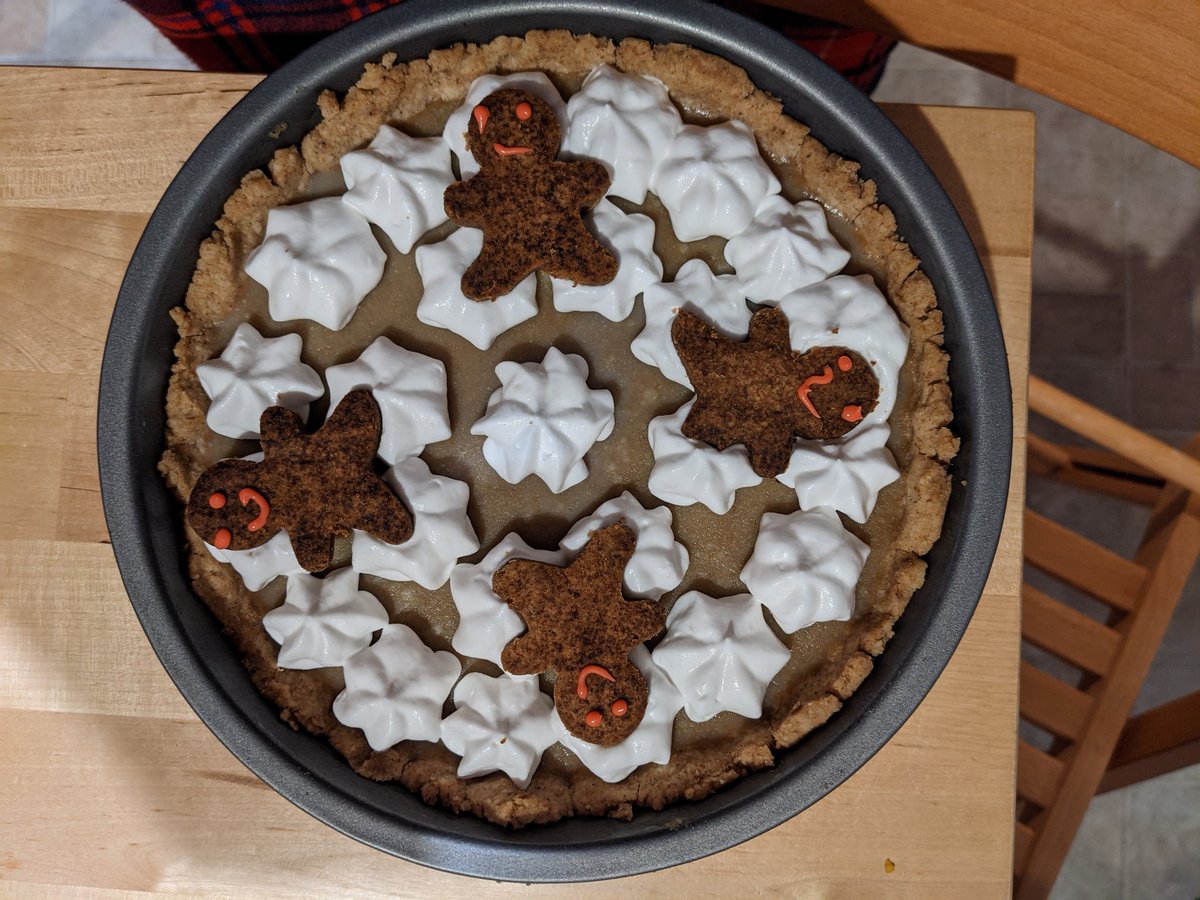 beepystitch's tweet photo. More baking, this time a gingerbread and caramel tart #Vegan https://t.co/EhMs4SONlx