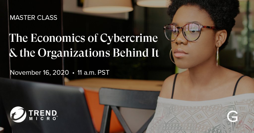 trendaisecurity's tweet photo. While businesses’ digital transformation evolves, so does #cybercrime. Join us to hear from our experts as they provide insights on the evolution of the #cybercrime economy + how to discover pathways to a career in cybersecurity. https://t.co/oSj08wq09P #GITMaster #ClosetheGap https://t.co/1RkInTL7v3