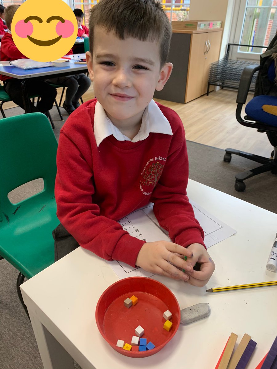 Miss_Patel_KS1's tweet photo. What better way to learn about subtraction than practically through dienes and a place value chart? ✏️➖🔢 https://t.co/qJXPy8QzxG