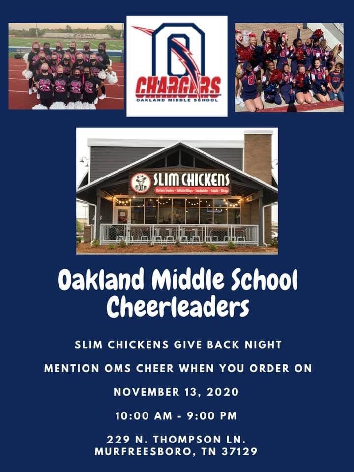 Come out and support us this Friday November, 13th!  
Murfreesboro location!