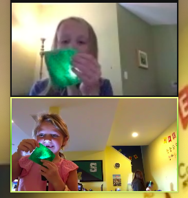 Flip4FirstGrade's tweet photo. Hands on science with a partner even when virtual!  Learning about light - Is it transparent, translucent or opaque? #PRpride https://t.co/vvx49EZx79