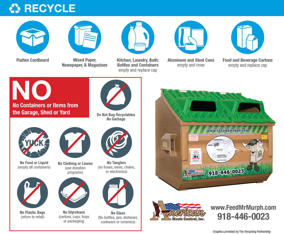neiinc's tweet photo. Sunday is #nationalrecyclingday, here is a helpful guide to help determine which items are accepted at a Feed Mr. Murph drop off containers or curbside recycling carts, visit https://t.co/BnEEEZVyIm for more accepted and not accepted items.

#nationalrecyclingday #whatcanirecycle https://t.co/LTzlP7ASu7