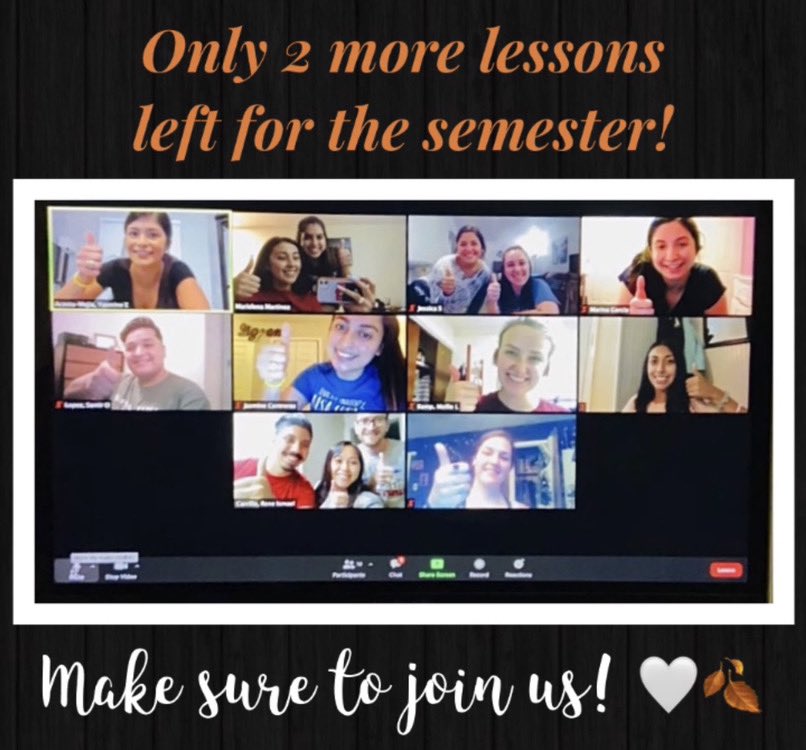 Last 2 lessons make sure to come out !!!