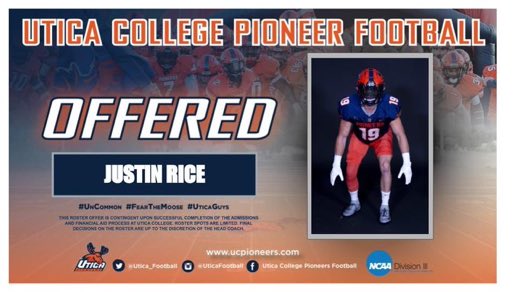 Thankful to receive the opportunity to play at the next level at Utica College! Huge thanks to @CoachMetkler and @CoachFaggiano for recruiting me. #Uticaguys