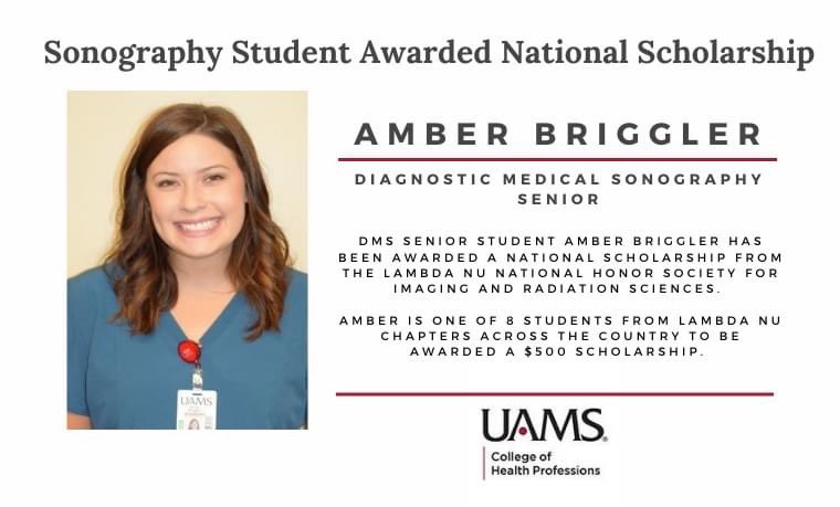 uamschp's tweet photo. 🎉Congratulations Amber!! #uamshealth #uamschp #BetterStateOfHealth #LambdaNu #Sonography #SonographyStudent https://t.co/AxgfcInD3G