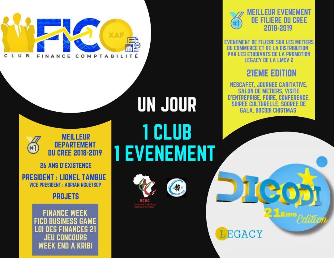 UcacCluBanque's tweet photo. Un jour, Un club, Un événement, une initiative du @CREE_UCAC .👏🏿
Aujourd’hui ,découvrez le @fico_ucac  et le @Dicodi2 🥂✨ https://t.co/uo1EYjD0g9