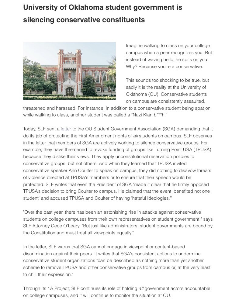 Turning Point USA @OU tweet media