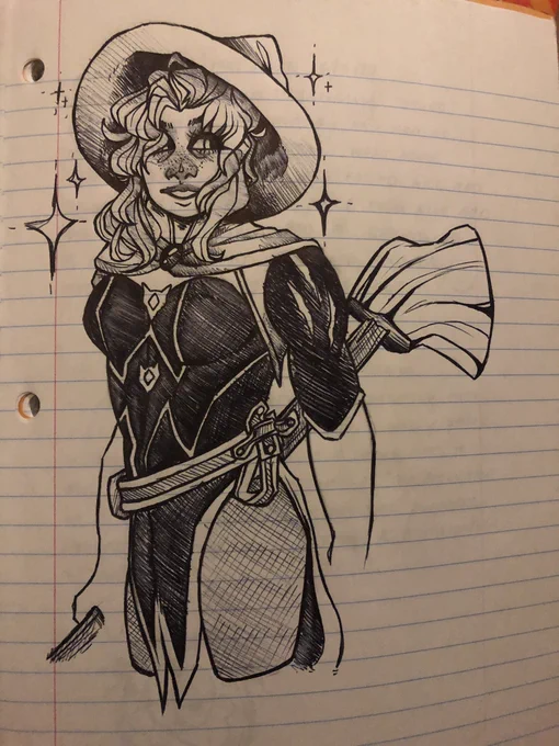 15/10 my magnum opus i drew this with pen no pencil prior merely reference i dont think ill ever be able to pull this shit again 
