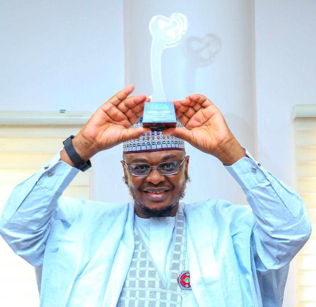King_Nazbee's tweet photo. Congratulation @DrIsaPantami On Receiving Award On Recognizing Of DIGITAL LEADER OF THE YEAR

A hard-working person can attract good luck like a magnet. You are a hard-working person with strong determination. Success will be yours. BEST WISHES, Ya Sheik @DrIsaPantami https://t.co/zWTHc6qhzf