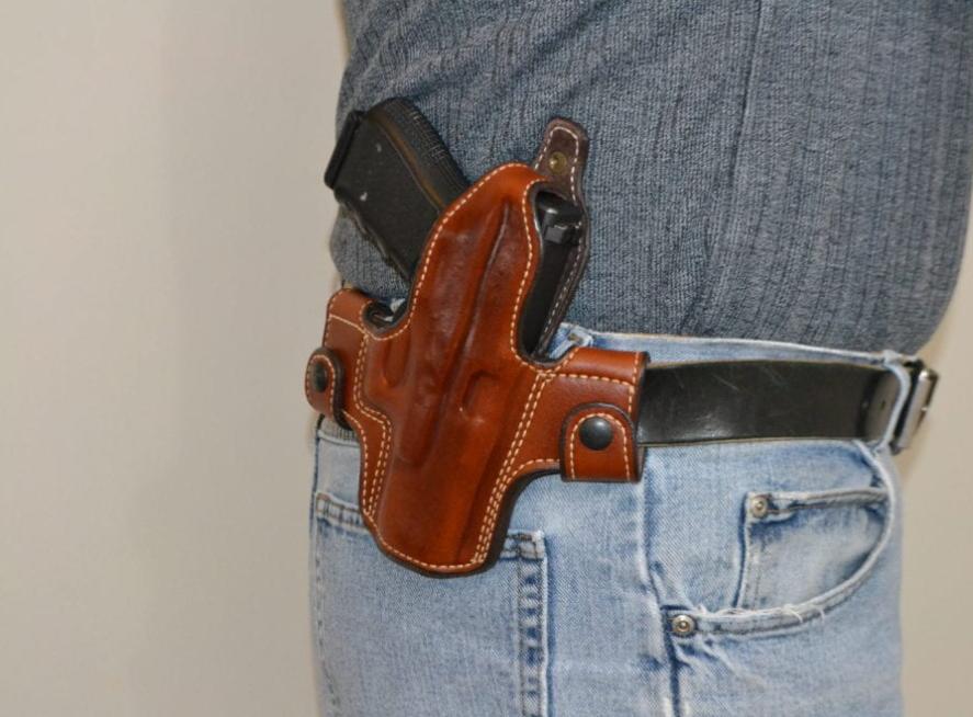 What are your thoughts on our OWB Leather Holster? Comment below! #JustHolsterIt #GunHolsters #Guns #ammo #glocknation #kydexholsters #personalprotection #constitutionalrights #holstersforwomen #concealedcarrynation #holsterbelt #womenandguns #SecondAmendmentSupporters #ProG...