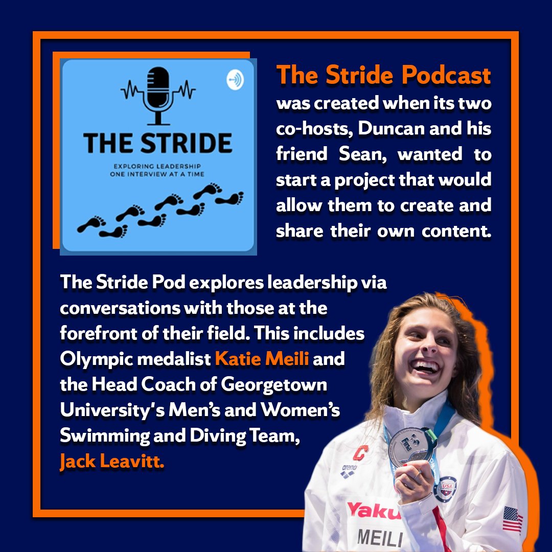 NewhousePR's tweet photo. Our Student Spotlight focuses on Duncan Stephenson for his podcast on leadership. Listen to @TheStridePod today! https://t.co/VBqSygQaND
