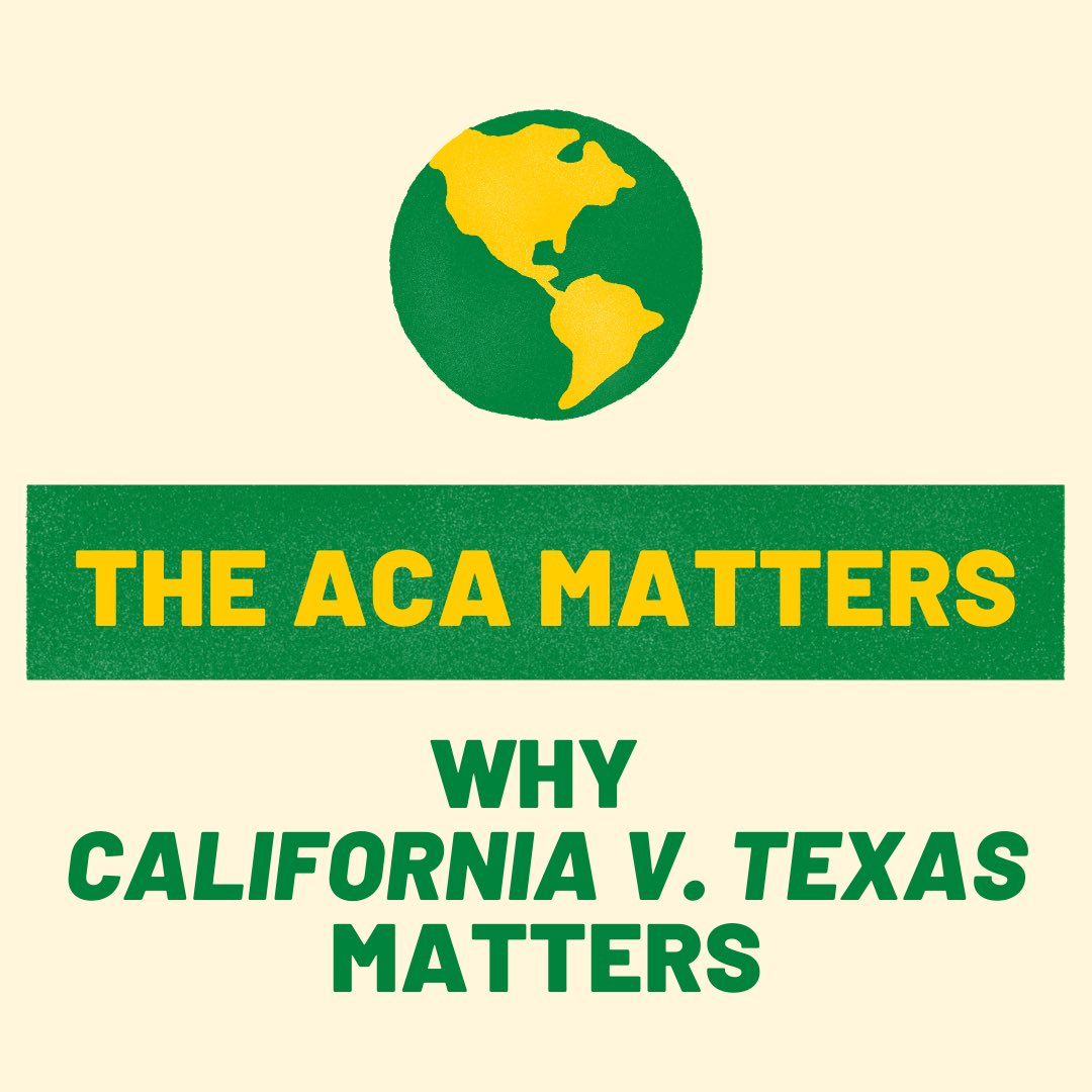 GAinsulin4all's tweet photo. Though the ACA is not without its flaws, protections offered for people with pre-existing conditions under the ACA are crucial. 

California v. Texas puts those protections at jeopardy. #ACAmatters https://t.co/9X62nPleCp