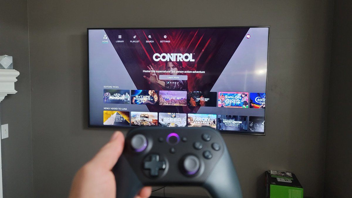 jimmyispromo's tweet photo. Amazon Luna is pretty sick so far. Recieved controller yesterday and finally today it's compatible with my TV Cube
#Amazon @amazon #AmazonLuna #LunaController https://t.co/yICzpG62PO
