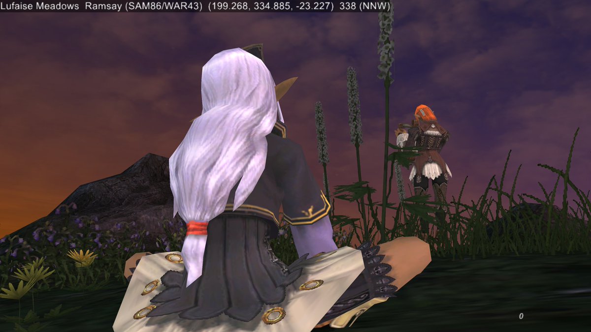 Rarevalom's tweet photo. I may know the answers,
Though one question I still hear.
What twist in fate has brought us
To roads that run so near?
#FFXI #ChainsOfPromathia #TheEnd https://t.co/4gyv9mIlSS