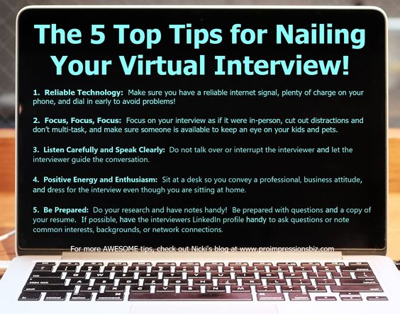 GrnCntryWorks's tweet photo. 💻Are you prepared for a virtual interview? Here are 5 tips to help you nail yours 📱

#InterviewTipTuesday #WorkforceTulsa #JobReadiness #Virtual #Interviews https://t.co/04phwRkO9E