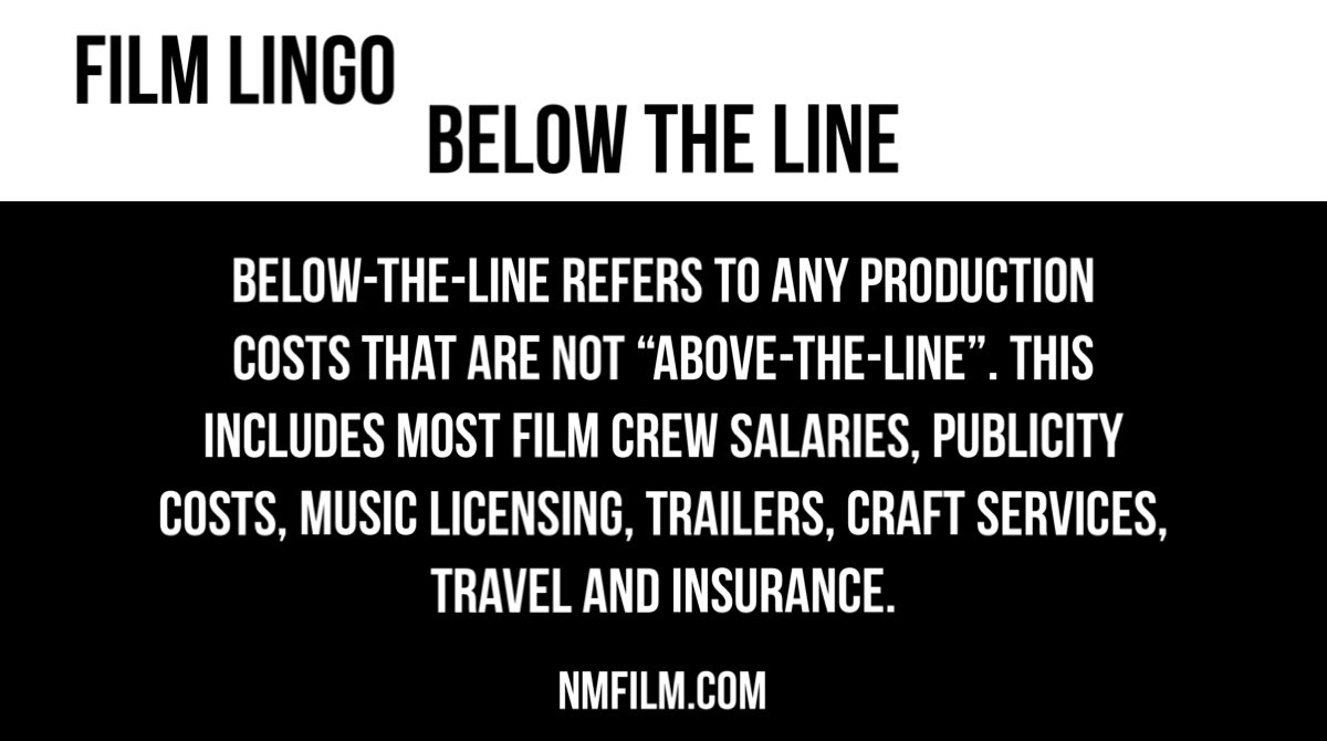 NMFilmOffice's tweet photo. 💬🎬 FILM LINGO: This week’s film term is below-the-line.
Below-the-line workers are responsible for many tasks it takes to create a film or tv show.
Assistant Director • Boom Operator • Camera Operator • Grip • Gaffer • Film Editor • and many more...
#nmfilm #nmfilmcrew https://t.co/yzVuLYHLGn