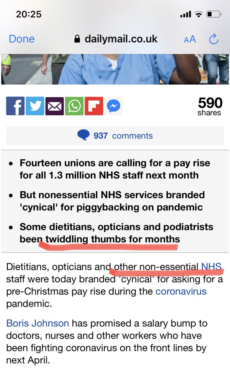 physiotalk's tweet image. Dear @DailyMailUK 

Perhaps you’d like to actually meet the dietitians, physios &amp;amp; other ‘non-essential NHS staff’ you refer to - who are in fact essential &amp;amp; frontline throughout the pandemic 🙄😡

Comment &amp;amp; Tweet what you’ve really been doing #AHPs 👍🏼

dailymail.co.uk/news/article-8…