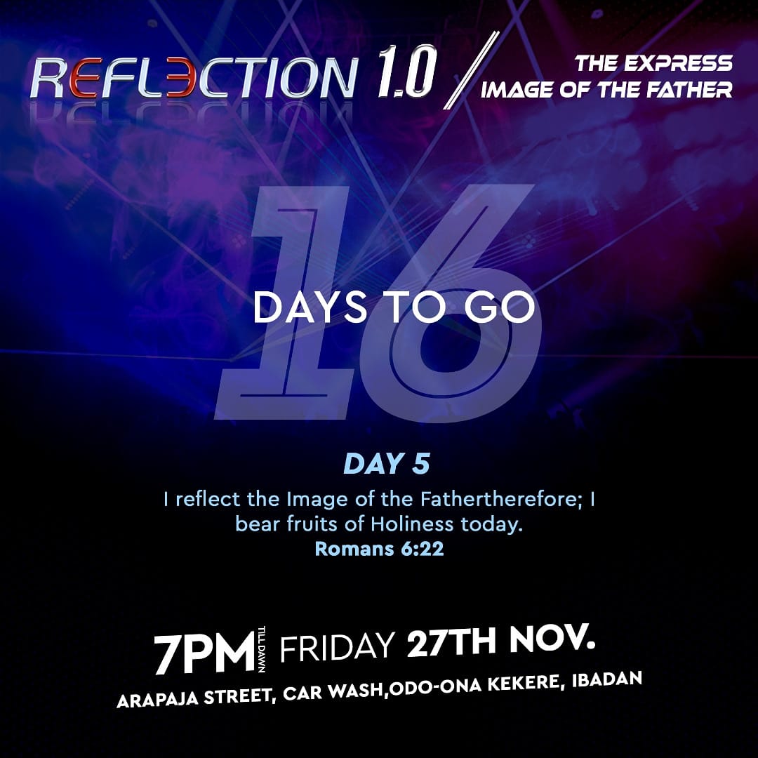 rccgcogng's tweet photo. 16 days to go! Are you ready?!!!!!
Spread the word and let's increase awareness about it. Tell your friends and have them tell their friends that all roads lead to Ibadan on 27th November 2020.
#Reflection1.0
#EIOTF
#worshipconcert https://t.co/12G9F4ndJk