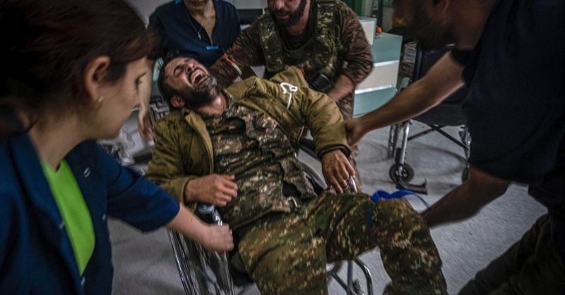 agbu's tweet photo. A German journalist who reported from Stepanakert during the war asks a common question on our minds. NATO, the UN, EU, OSCE all turned a blind eye as Artsakh suffered unspeakable war crimes at the hands of Azerbaijan. Why?